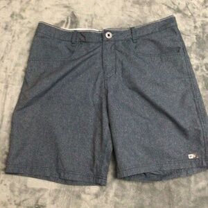 SALTY CREW Shorts Adult Size 36 Technical Walkshort Blue Fishing Trunks